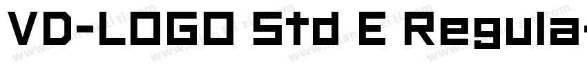VD-LOGO Std E Regula字体转换